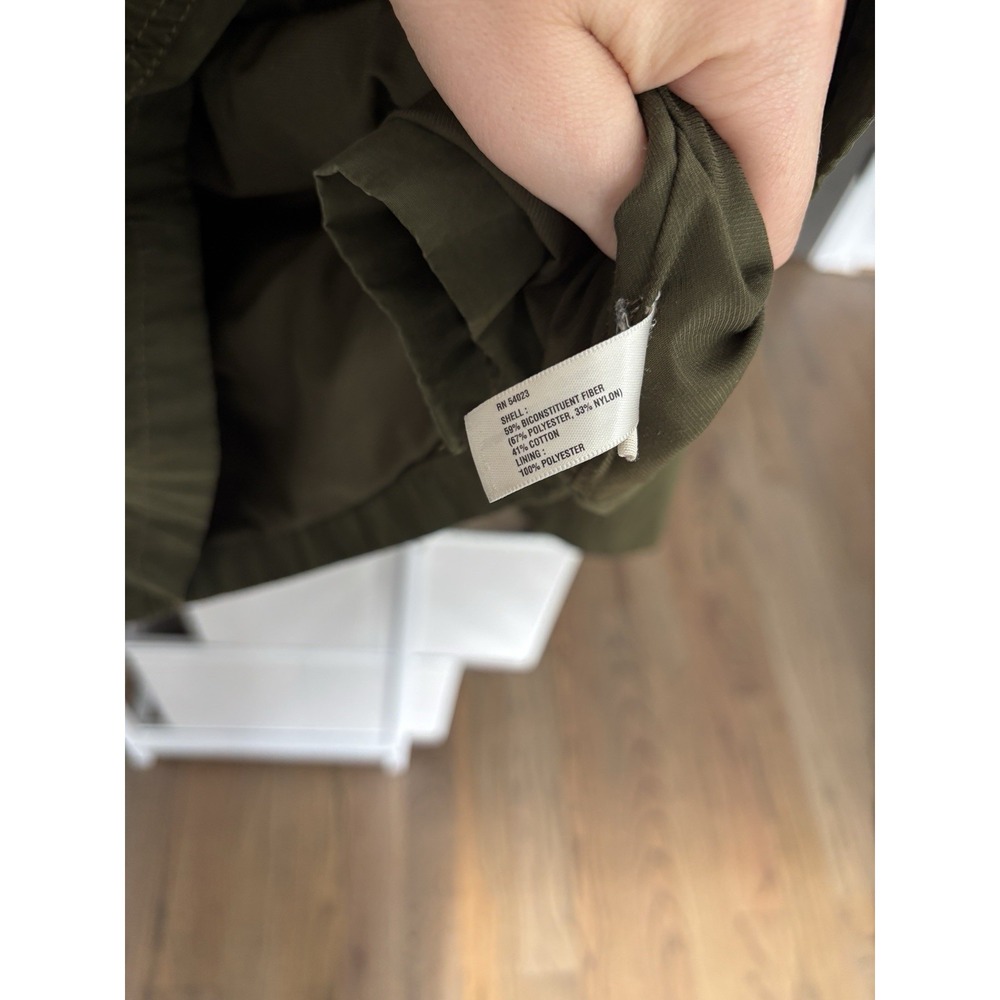 GAP Women's Green Full Zip Barn Jacket Chore Coat Corduroy Collar Size Medium - Picture 12 of 12